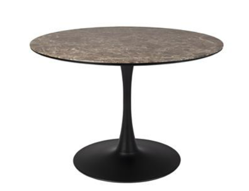 Table en papier de marbre brun