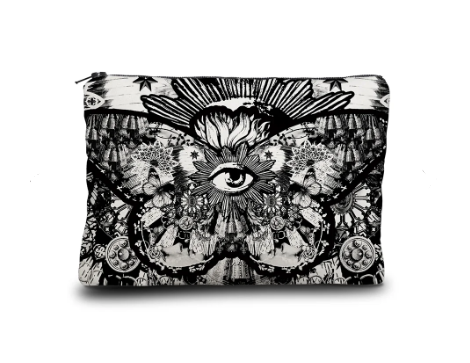 Porte monnaie Papillon noir