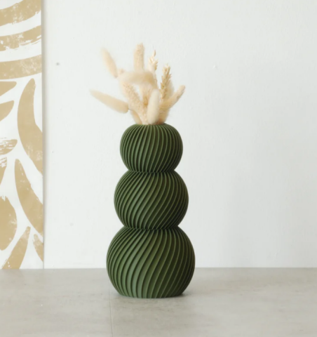 Vase 3D Flamant Twist Small